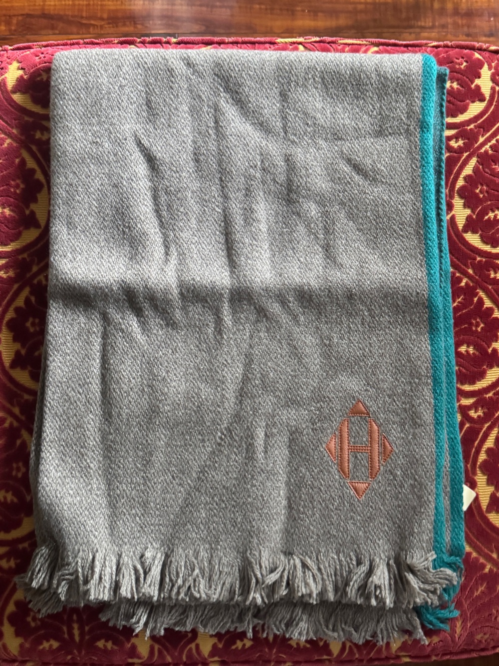 Hermes Etoile Toit Du Monde Wool Scarf / Blanket